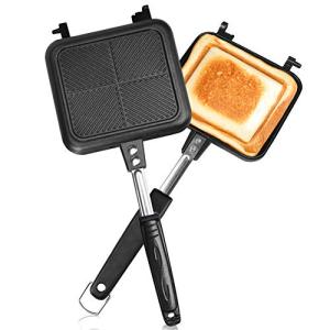 ホットサンドメーカー 直火式 Hanolly 上下分離型 フチが圧着