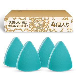 限定 スコッチブライト お風呂掃除 スポンジ SWIFT SCRUB バス用パワフルパッド 4個 バスシャイン