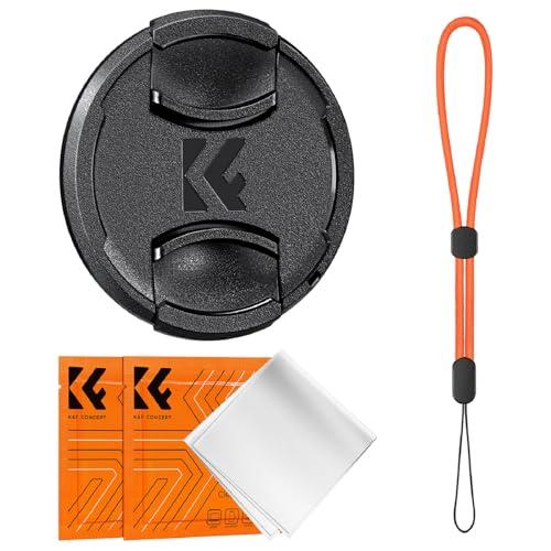K&amp;F Concept レンズキャップ 40.5mm自社開発4点セット カメラキャップ+クリニングク...