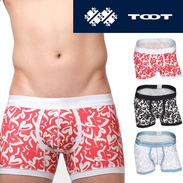 TOOT トゥート グラフィカルハート ミドルボクサー メンズ ブランド 正規品 下着 パンツ イン...