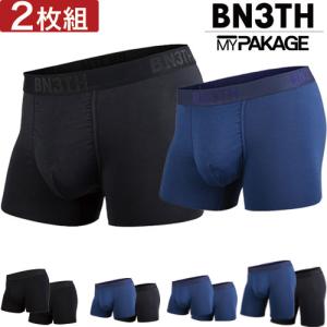 BN3TH ベニス ボクサーパンツ 2枚セット MYPAKAGE マイパッケージ ショート ロング セット 2PACK 福袋 BNETH アンダーウェア 2パック 無地 シンプル