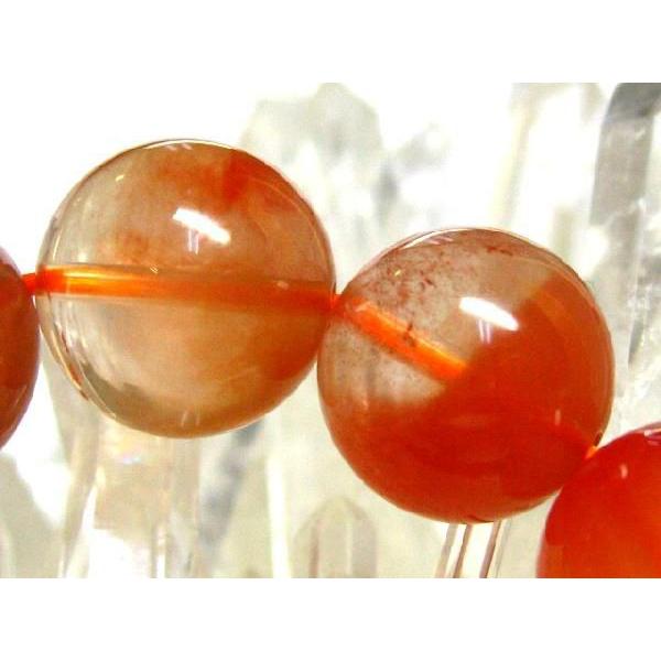 ラビットヘアルチルクォーツ レッド 13.0mm玉 高品質ビーズ 1粒売り 穴あき