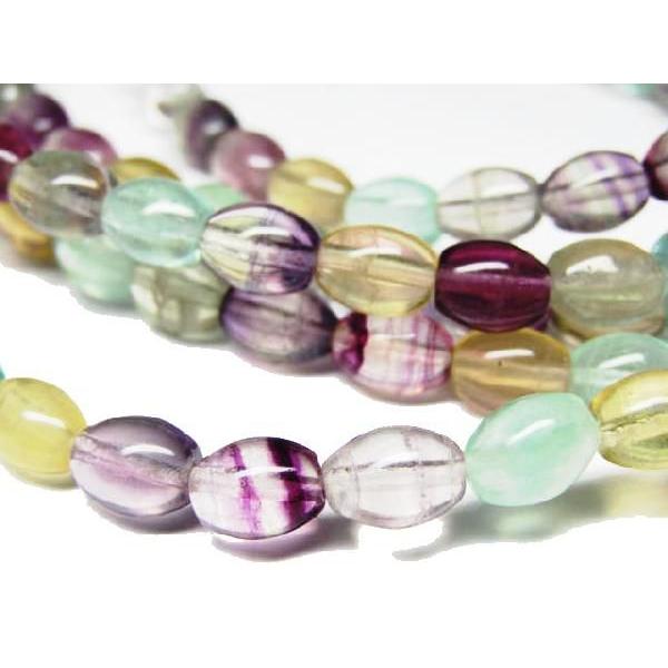 パワーストーン フローライトタワラ8.5×6.0mm/５粒