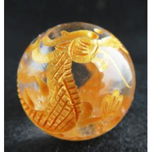 マラカイト 丸玉 スフィア 31mm 送料無料 一点物 141-3557 : 天然石