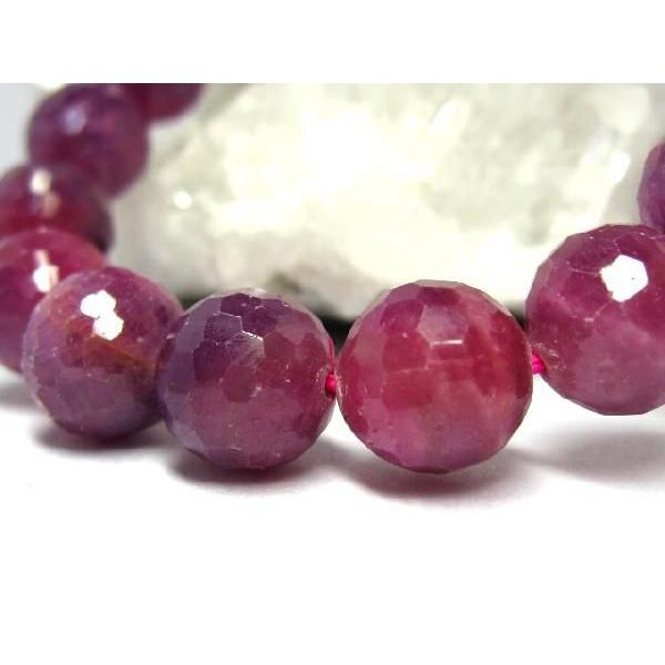 ルビーカットＡＡ  約8〜8.5mm　1粒売 天然石ビーズ パワーストーン　