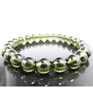 隕石ブレスレット モルダバイト 8.5mm〜8...の詳細画像1