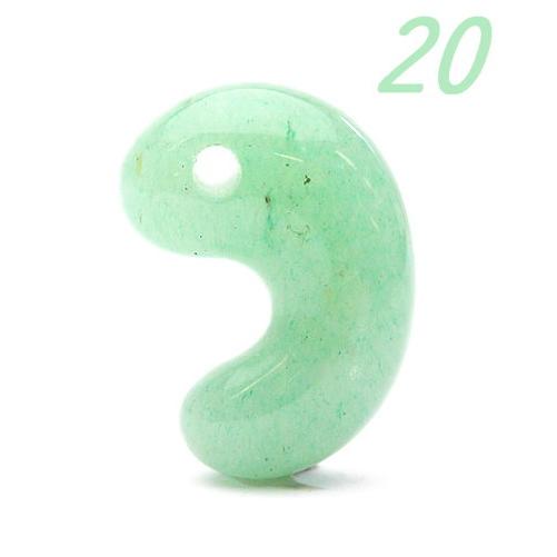 古代勾玉 高級 グリーンクォーツァイト  20mm