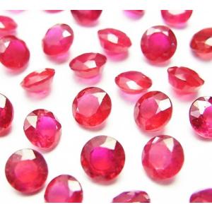 高品質ルビー ＡＡＡ ブリリアントカット ６×６×４ 【穴なし】 １粒売り