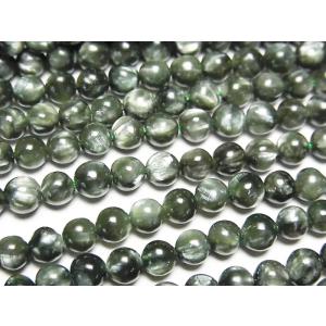 高品質ビーズ セラフィナイト 4.0〜4.5mm玉 AAA 1粒売り クリノクロア 天然石ビーズ ラ...