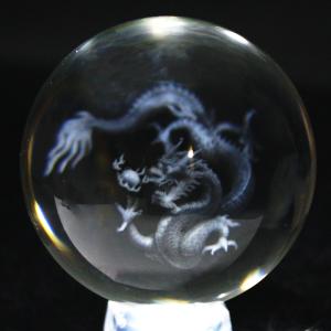 四神彫刻】 高品質 水晶丸玉 20〜22mm玉 青龍 彫り 四神相応 風水四神