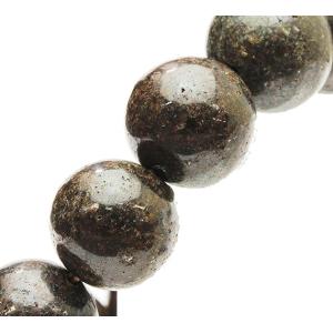 1粒売り 天然石ビーズ コンドライト隕石（NWA869）15.0mm玉 ラウンド 丸玉 バラ売り｜luz