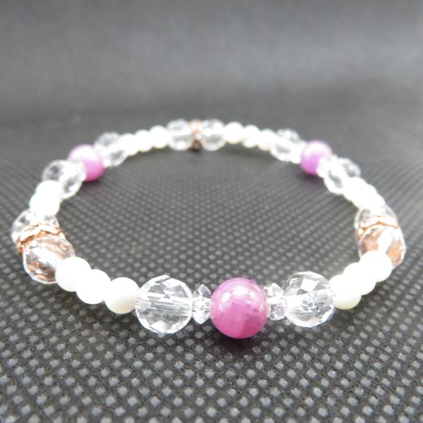 7月誕生石 ルビー オリジナルブレスレット 1点物 サイズ15.0cm