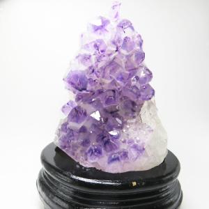 アメジスト 原石 クラスター ルチル 入り 約282g 天然石