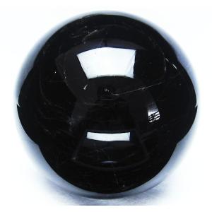 天然石丸玉　黒水晶(モリオン)　約34〜35mm　【宅急便送料無料】｜luz