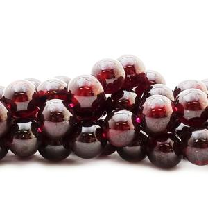 ガーネット 6.0mm玉 品質ランク-AA 1粒売り 天然石ビーズ 丸玉 アクセサリーパーツ バラ売...