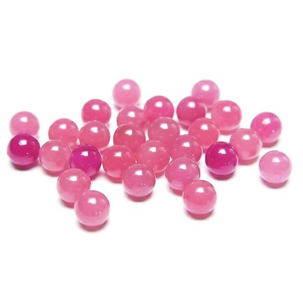 天然石ビーズ ピンクサファイヤ 6〜7mm玉 品質ランク-AAaa 1粒売り ラウンド 丸玉 アクセ...