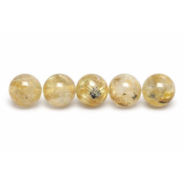 限定品 太陽タイチンルチルクォーツ 8.0mm玉 AA 1粒売り 天然石ビーズ アクセサリーパーツ ...