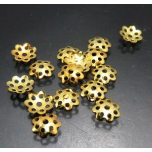 金座 メタルパーツ キャップ 6.0ミリ ゴールド 1個