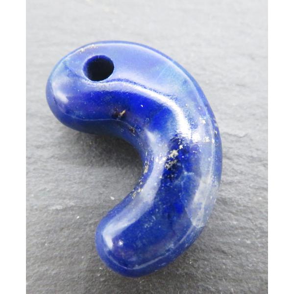 出雲型 古代勾玉 高品質 ラピスラズリ 30mm 写真の商品/実物売り