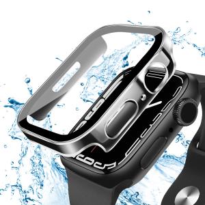 【2枚セット 防水モデル】ANYOI Apple Watch 用ケース 44mm 防水ケース 3D直...