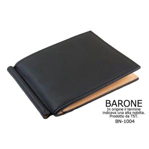 安い！ マネークリップ　BN-1004 激安財布！ 牛革財布  BARONE 短財布　短財布　