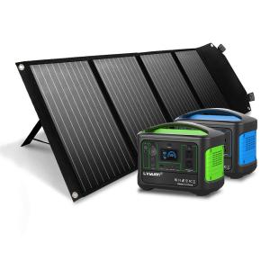 LVYUAN（リョクエン）120W ソーラーパネル 折りたたみ ポータブル電源 ソーラーパネル セット 大容量 600W 500W 153600mAh 568Wh ぽーたぶる電源