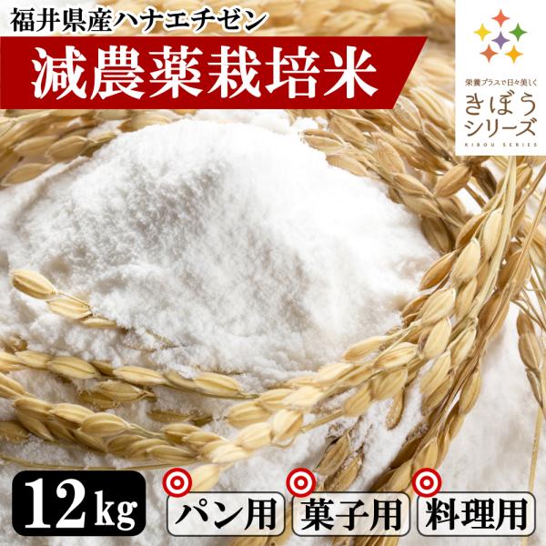 米粉 12kg （2kg×6袋） 食パン用 料理用 福井県産 減農薬栽培米使用 吸水量低い 超微粉 ...