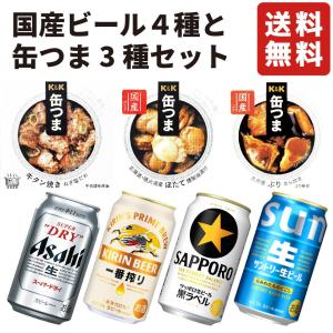 敬老の日 国産ビール4種 缶つま3種 ギフト セット プレゼント おつまみビールギフト お祝い 内祝い お返し 誕生日プレゼント 贈り物 父の日 おつまみセット