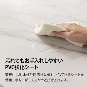 こたつ 大理石調 木目調 楕円形こたつテーブル...の詳細画像5
