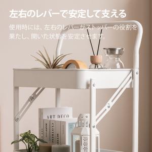 折りたたみ キッチンワゴン 3段 キャスター付...の詳細画像4