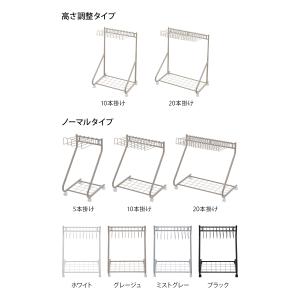 棚付き スラックスハンガーラック キャスター付...の詳細画像2