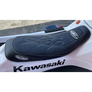 《JT-KX2103》JETTRIM KAWASAKI 800X-2 SEATCOVER BLKxBLKxWHT ジェットトリム カワサキ X-2 シートカバー ブラックｘブラックｘホワイト｜lxxi