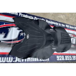 《JT-YVXR103》JETTRIM YAMAHA VXR(2015-)/GP1800 SEATCOVER BLKｘBLKｘWHT ジェットトリム ヤマハ VXR シートカバー 2ピース｜lxxi