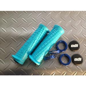《L30TLAQ-U》odi Tloy Lee Lock-On Grips AQUA/Blue トロイリー ロックオン グリップ アクアブルーｘブルー