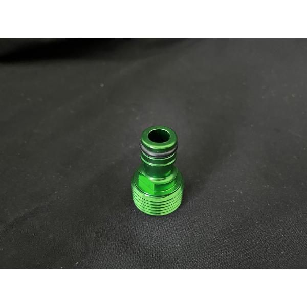 《UL18003GR》UNLIMITED ビレットフラッシュフィッティングアダプター グリーン カワ...