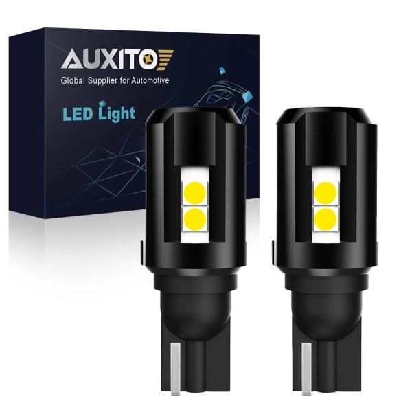 AUXITO T16 10チップ 3030SMD ホワイト 6500k 2個セット LEDバルブ T...