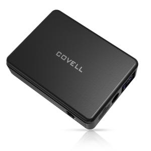 COVELL 空調ウェア モバイルバッテリー バッテリー 9V/10000mAh大容量&amp;USB/DC出力 残量表示 スマホ 電熱ベスト 空調作業服 リチウムイオンバッテリー