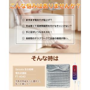 電気足温器 足温器 2025新商品 両面発熱 ...の詳細画像2