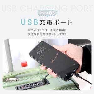 キャリーケース スーツケース 軽量 大型 キャ...の詳細画像5