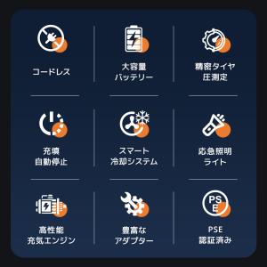 電動空気入れ 自転車 自動車 ボール バイク ...の詳細画像2