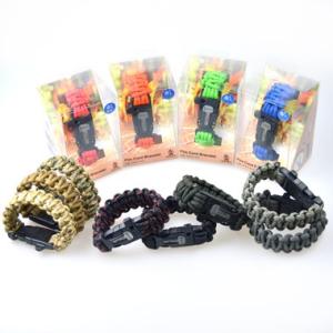 ブレスレット型火起こし Bush Craft Inc ファイヤーコードブレスレット (Fire Cord Bracelet)  メタルマッチ ファイヤースチール 火口 ティンダー｜m-and-agency