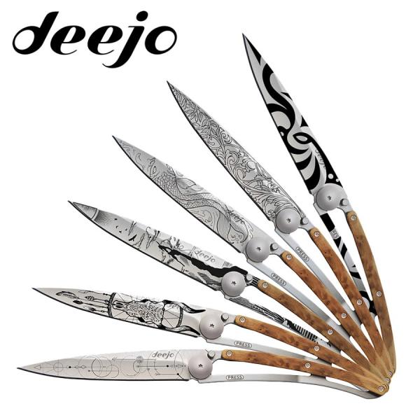 Deejo ディージョ フランス生まれ フォールディングナイフ tatoos 37g 機能性 洗練デ...