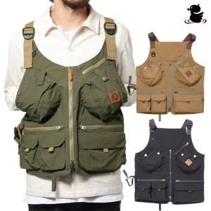 grn outdoor TEBURA VEST 21 go9203q ベスト ジャケット ポケット 撥水 収納 ドリンク アウトドア キャンプ｜m-and-agency