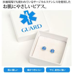 GUARD ガード ★サージカルステンレス（医療用ステンレス）金属アレルギーの方も安心 スターオブライフピアス solpias｜m-and-agency