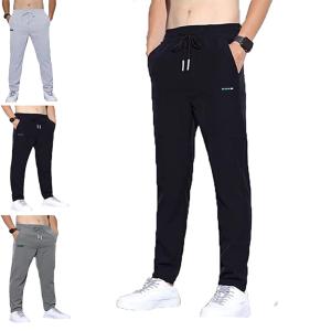 メンズチノパンツ アイスシルク メンズ ストレッチパンツ