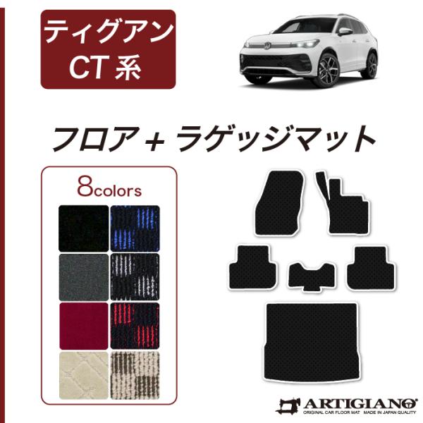 フォルクスワーゲン ティグアン CT系 フロアマット ラゲッジマットセット R1000シリーズ(スポ...