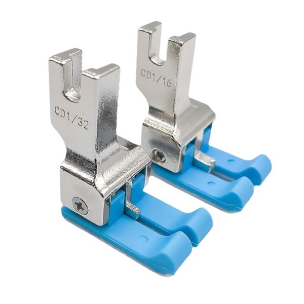 プラスチック ミシン押さえ CD1/32 1mm CD1/16 2mm 左右通用 段押さえ 高低押え...