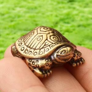 亀の置物 可愛い 金の亀 2.5cm 1個 インテリア ガーデニング 庭 玄関
