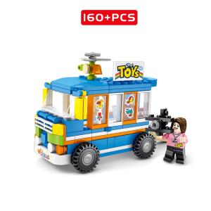 屋台 おもちゃ屋 toy ショップブロック 160piece レゴ互換 レゴブロック LEGO 互換 男の子 女の子 誕生日 プレゼント｜m-branca