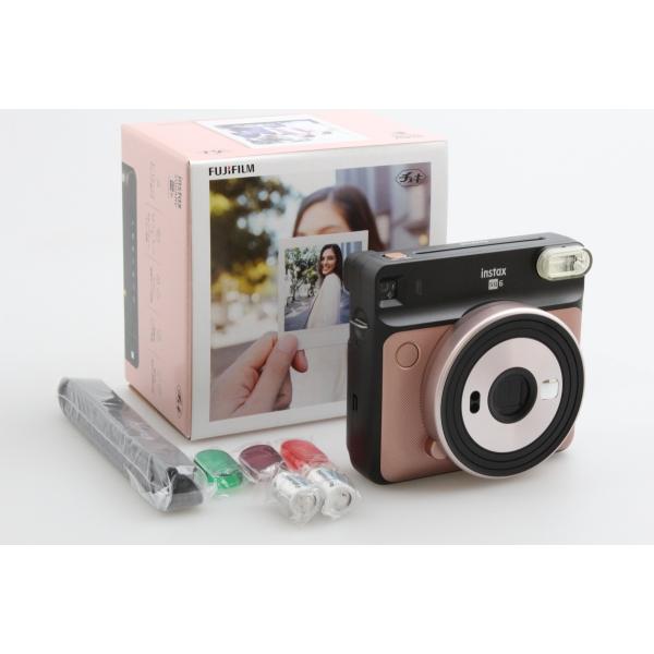 フジフイルム　インスタントカメラ　ましかくチェキ　SQ6 instax SQURE6 BLUSH G...